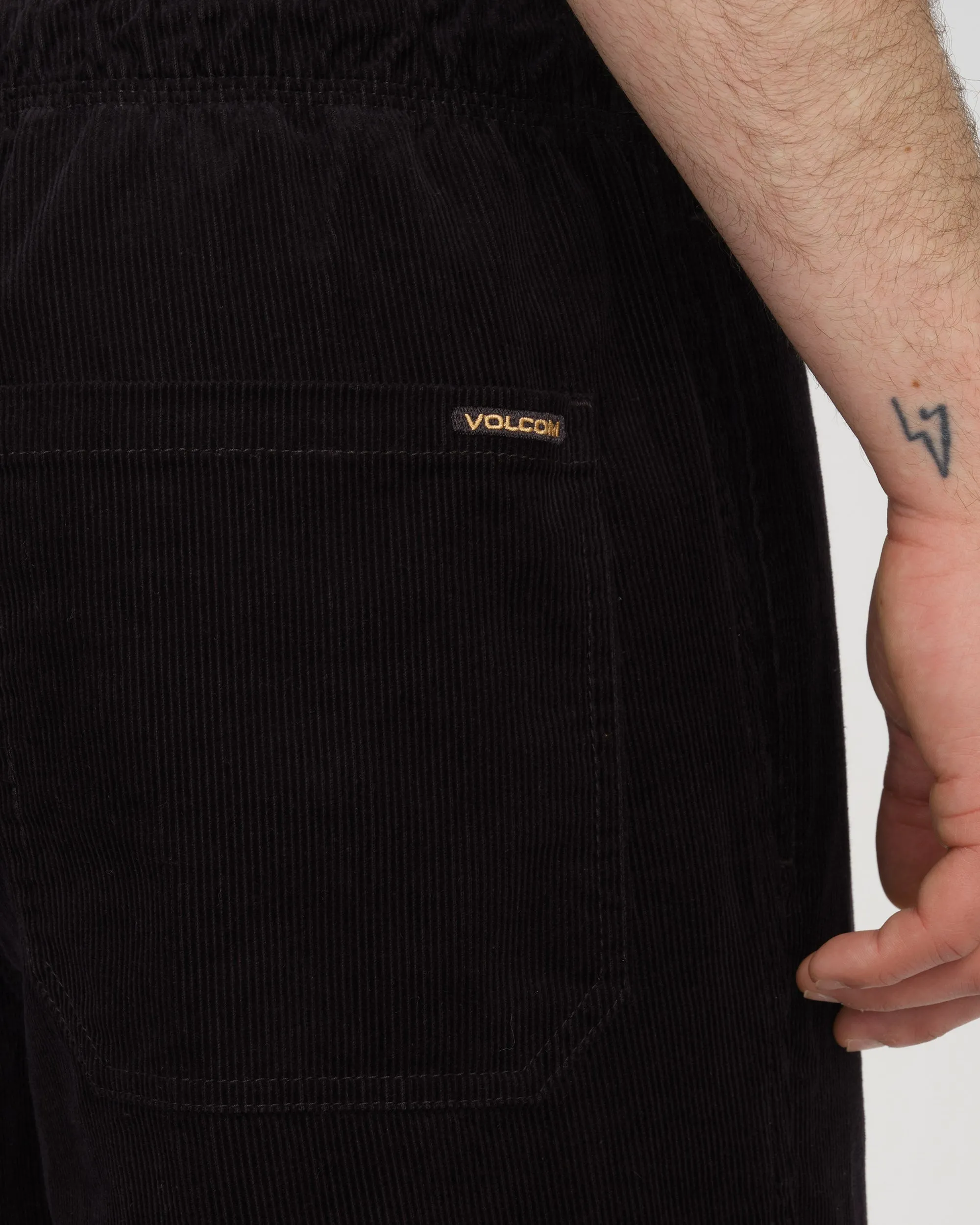 Psychstone Elasticated Waist Trousers - BLACK