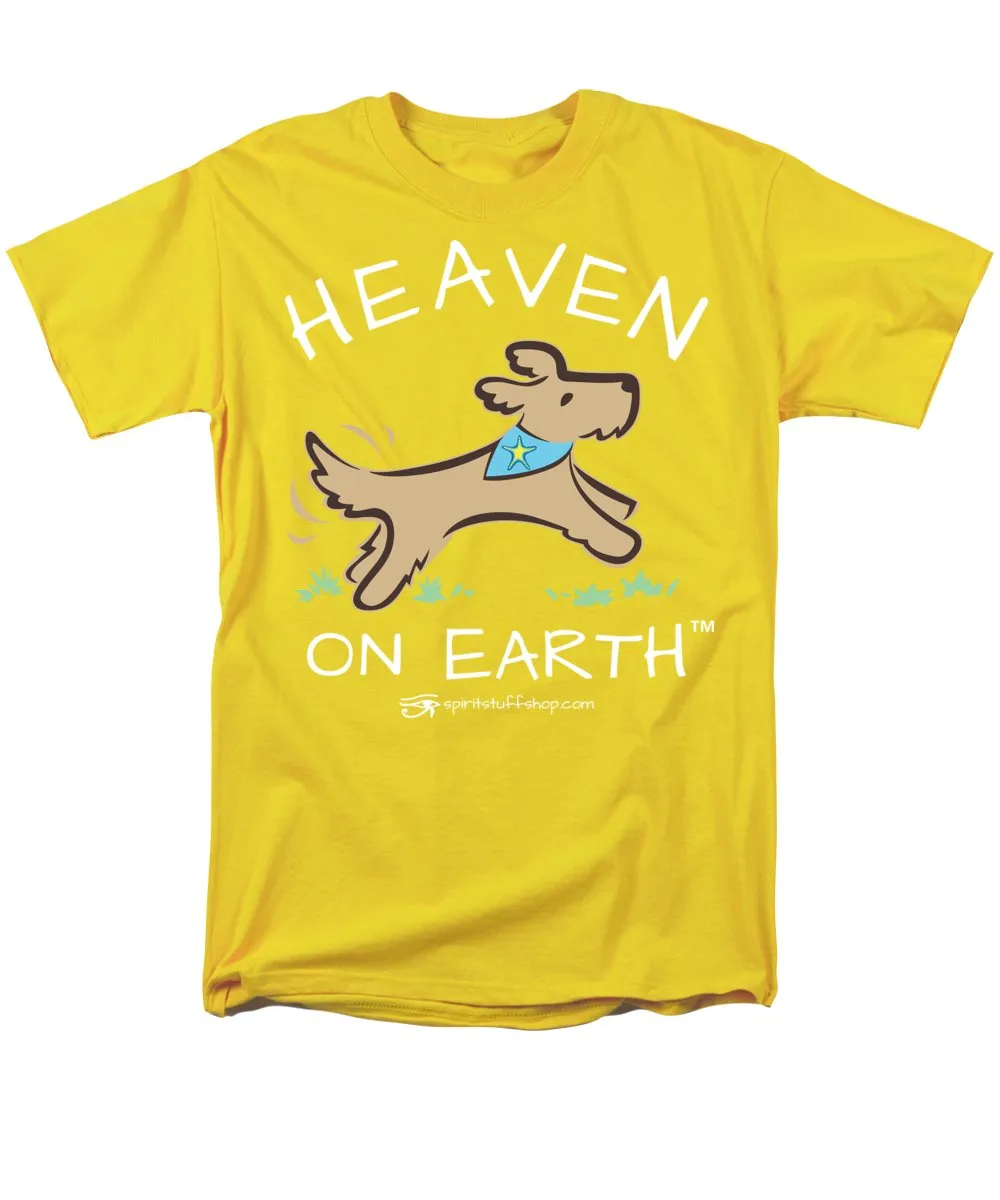 Pup/dog Heaven On Earth - Men's T-Shirt  (Regular Fit)