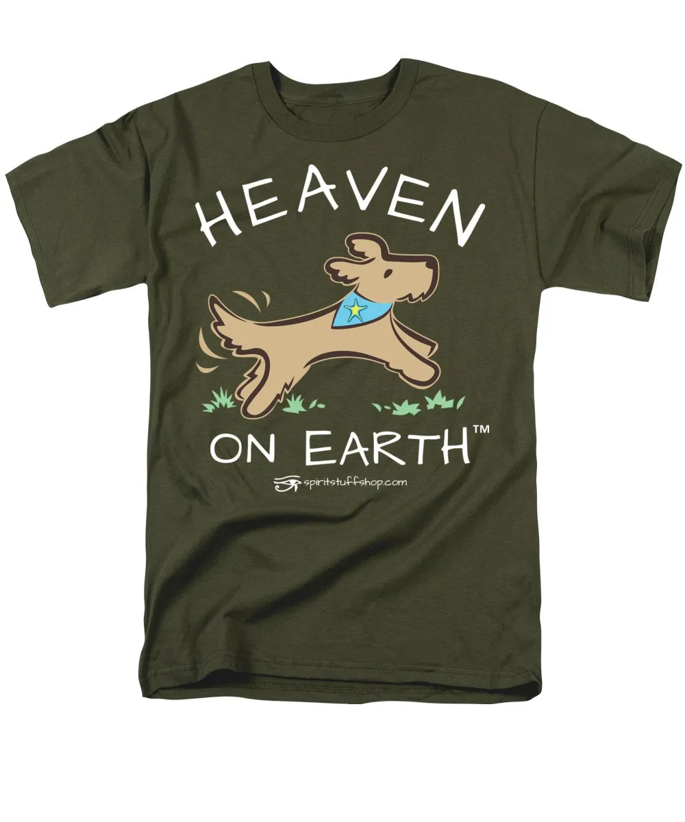 Pup/dog Heaven On Earth - Men's T-Shirt  (Regular Fit)