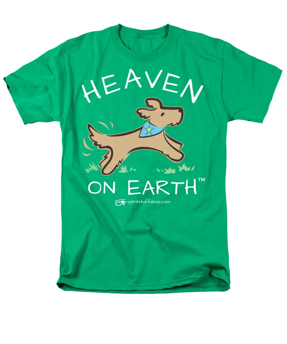 Pup/dog Heaven On Earth - Men's T-Shirt  (Regular Fit)