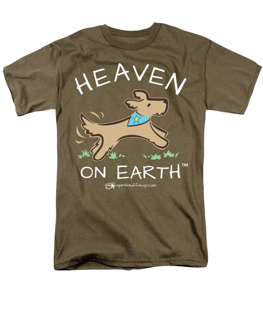Pup/dog Heaven On Earth - Men's T-Shirt  (Regular Fit)
