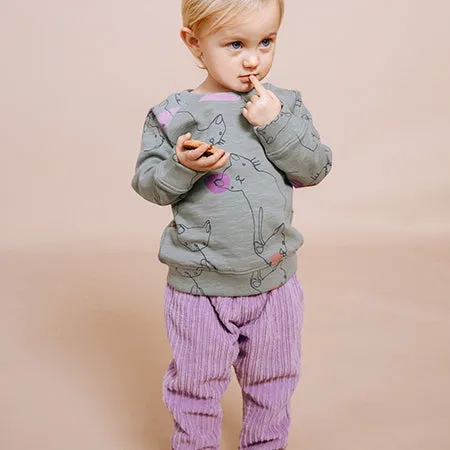 Purple Corduroy Joggers