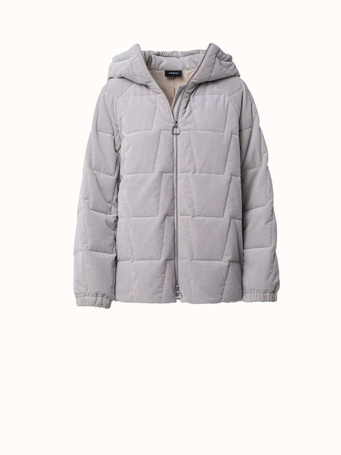 Quilted Cotton Cashmere Cord Trapezoid Jacket