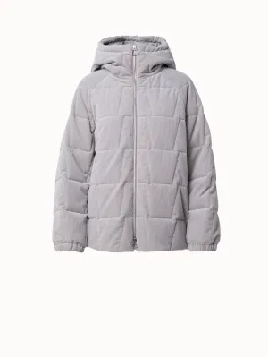 Quilted Cotton Cashmere Cord Trapezoid Jacket