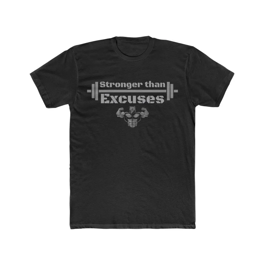 "Stronger Than Excuses" Men's Workout Tee