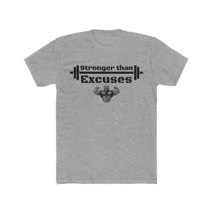 "Stronger Than Excuses" Men's Workout Tee