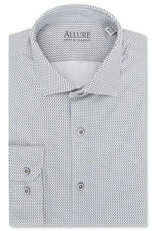 "Vanguard" Grey Laydown Formal Shirt