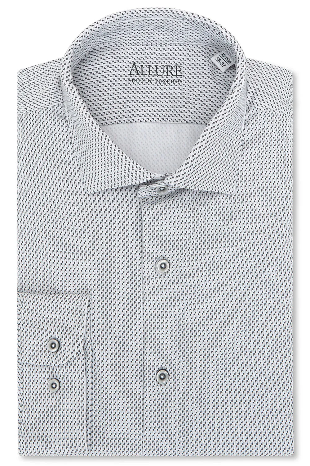 "Vanguard" Grey Laydown Formal Shirt