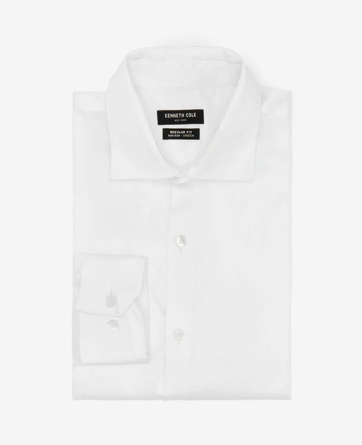 Regular-Fit Button-Down Stretch Dress Shirt with TEK FIT
