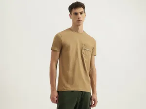 Regular Fit Round Neck Solid Tshirt