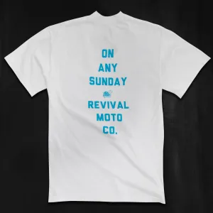 Revival X On Any Sunday Desert Racers T-Shirt - White