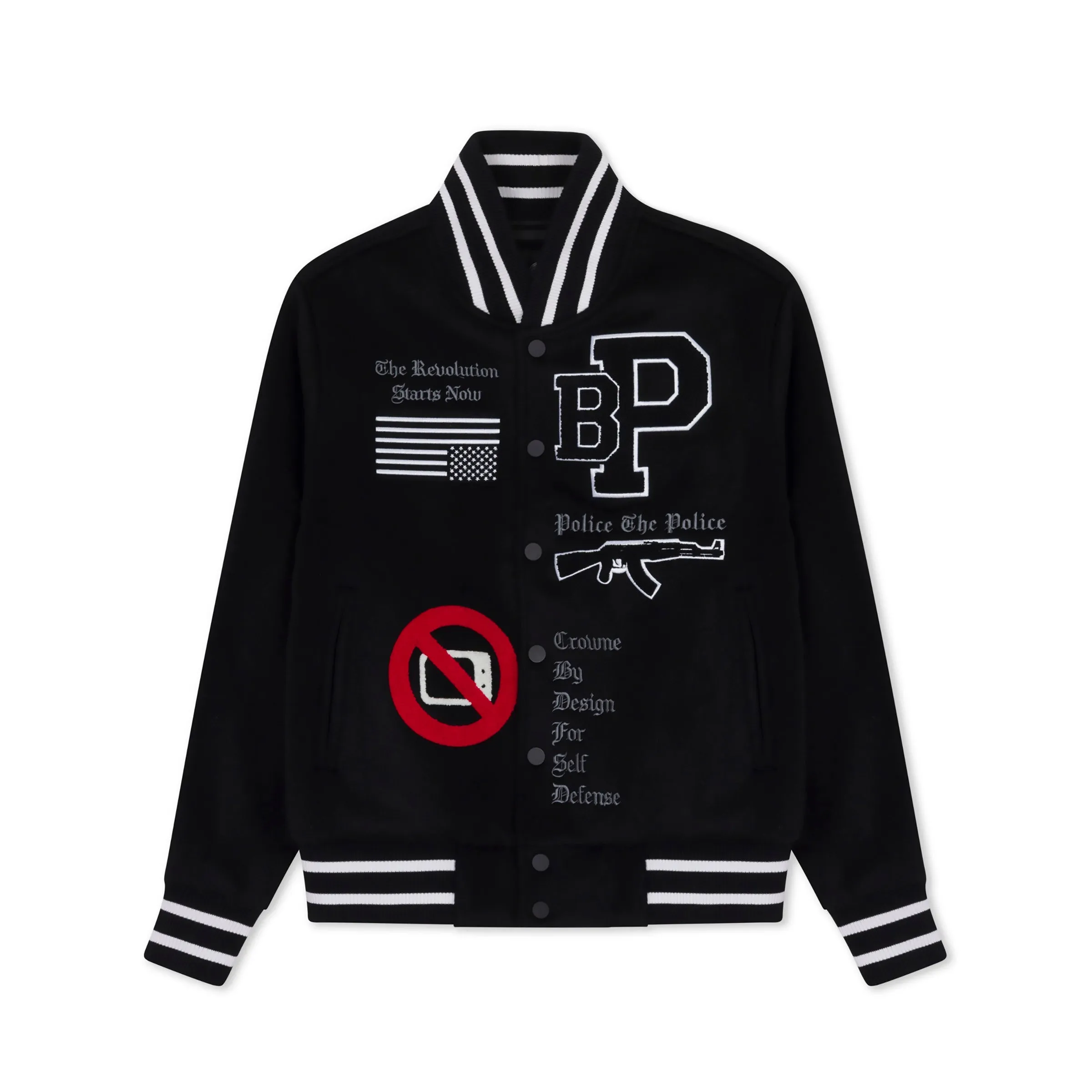 Revolutionary Varsity Jacket (Black)