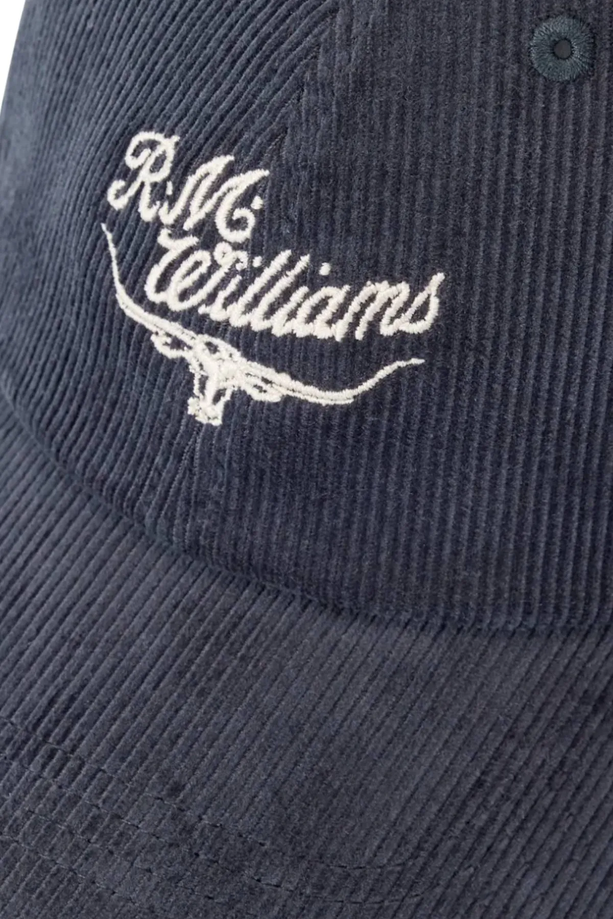 RM Williams Script Longhorn Cord Cap