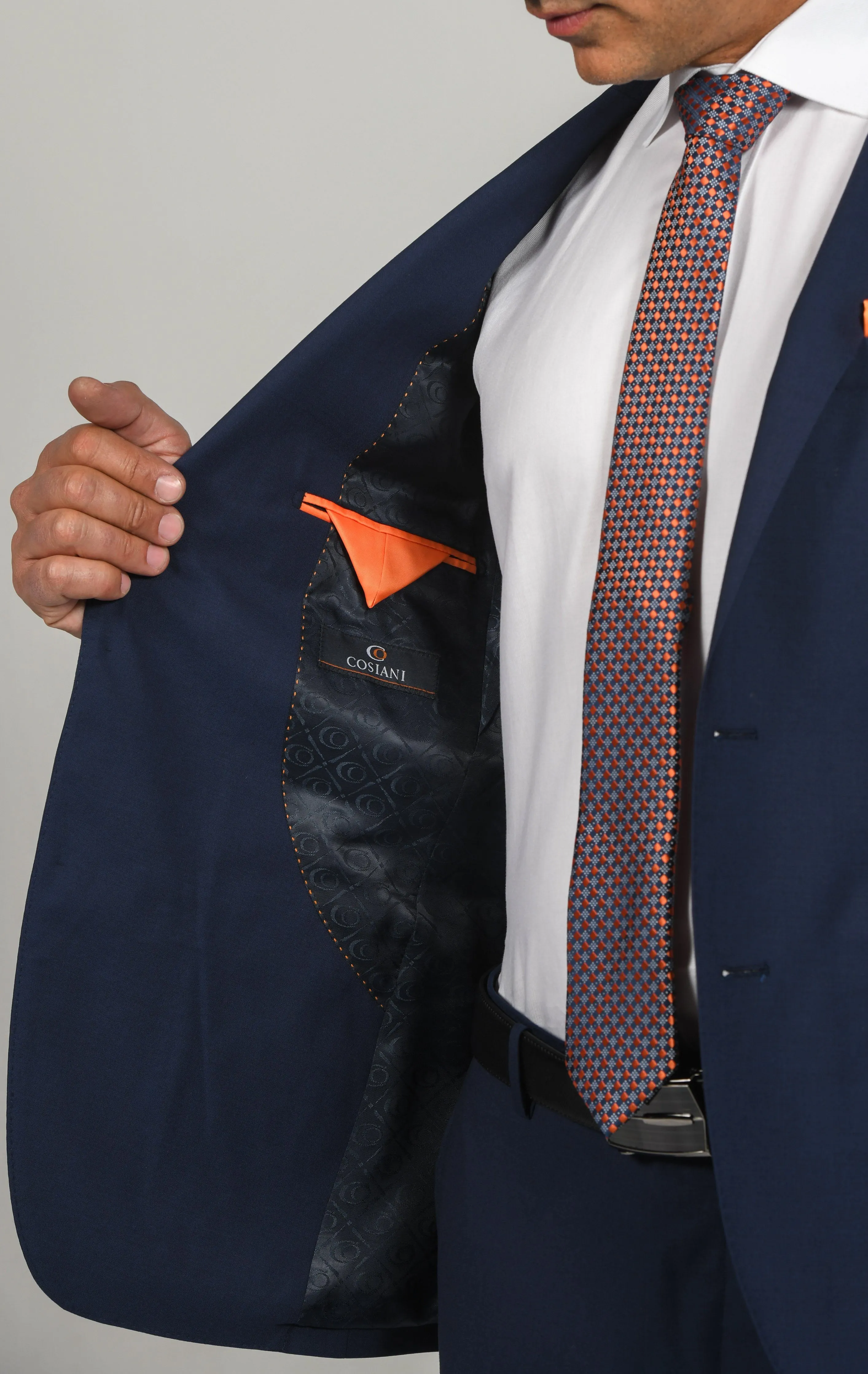 Royal Blue Slim Fit Wool Cashmere Suit