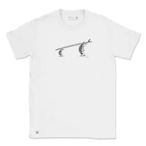 SALE - Surf-Tripping-Turtles-organic-t-shirt-White / S / Unisex