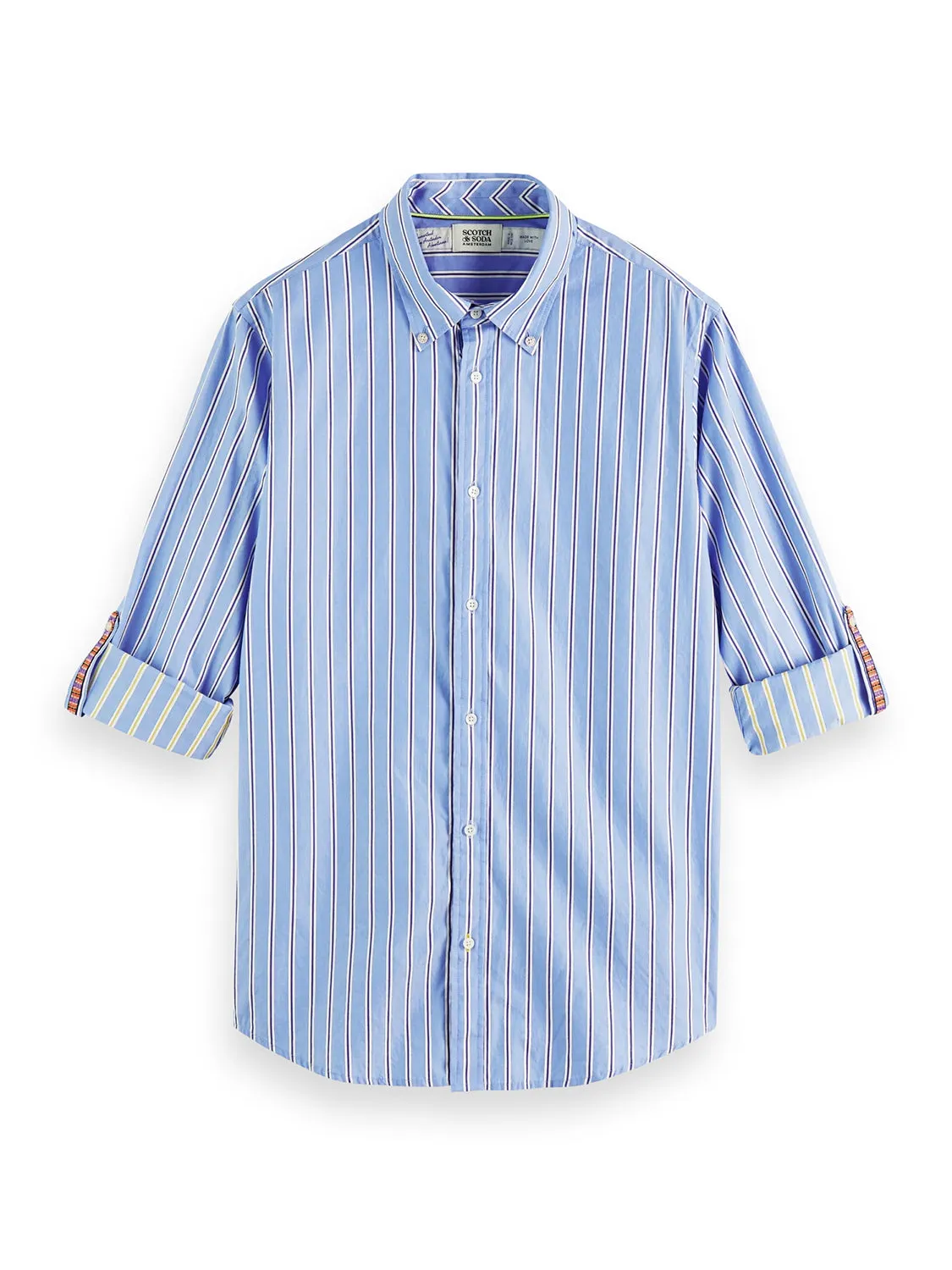 SAS REG FIT L/S STRIPED SHIRT