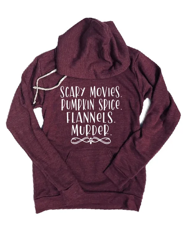 Scary Movies Fall Checklist Hoodie |  Unisex Triblend Hoodie