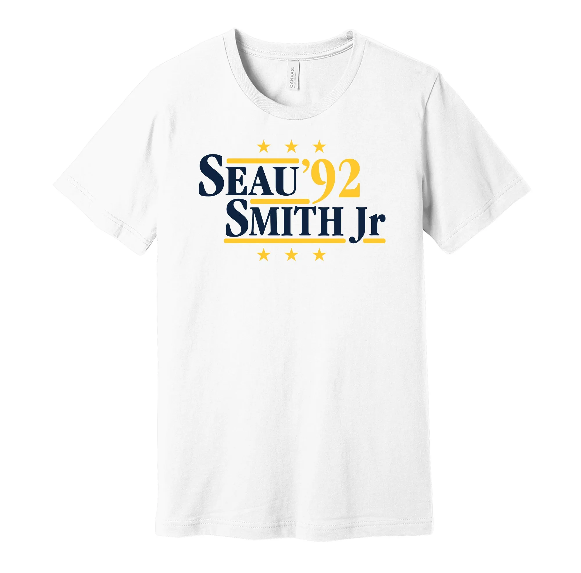Seau & Smith Jr '92 - San Diego Football Legends Political Campaign Parody T-Shirt - Hyper Than Hype Shirts