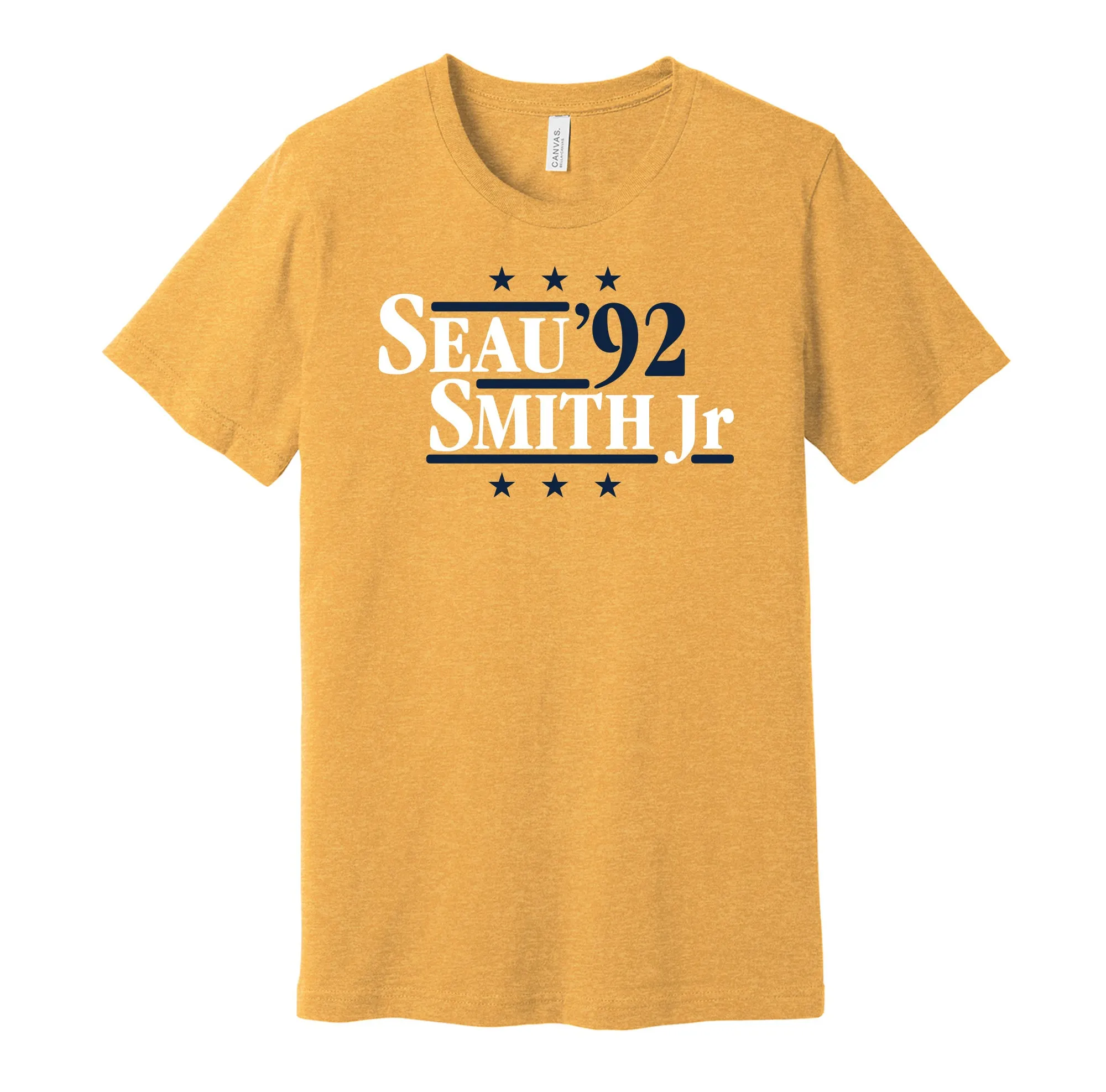 Seau & Smith Jr '92 - San Diego Football Legends Political Campaign Parody T-Shirt - Hyper Than Hype Shirts