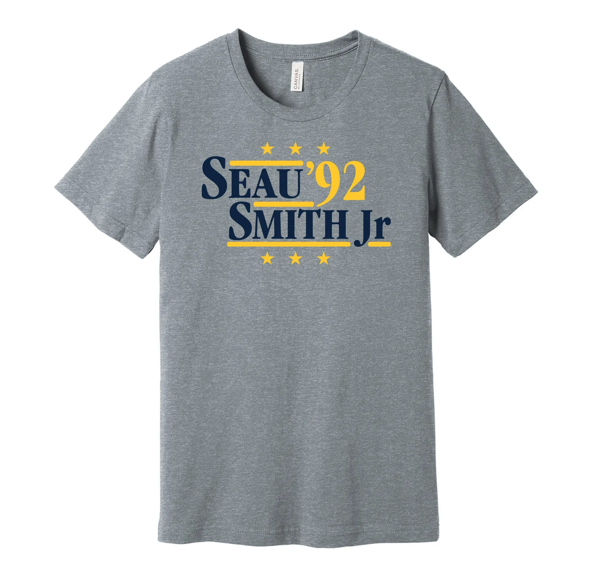 Seau & Smith Jr '92 - San Diego Football Legends Political Campaign Parody T-Shirt - Hyper Than Hype Shirts