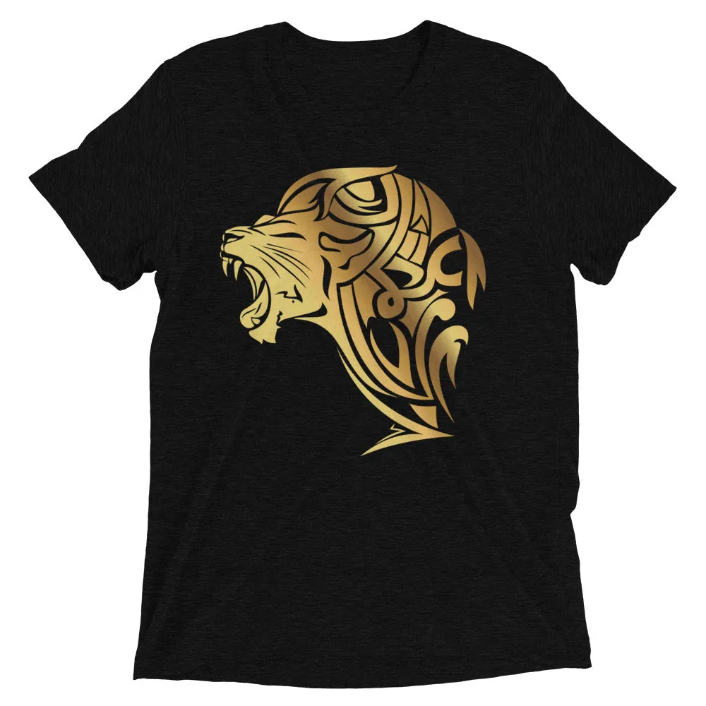 Short sleeve tri-blend Lion t-shirt - Solid Black
