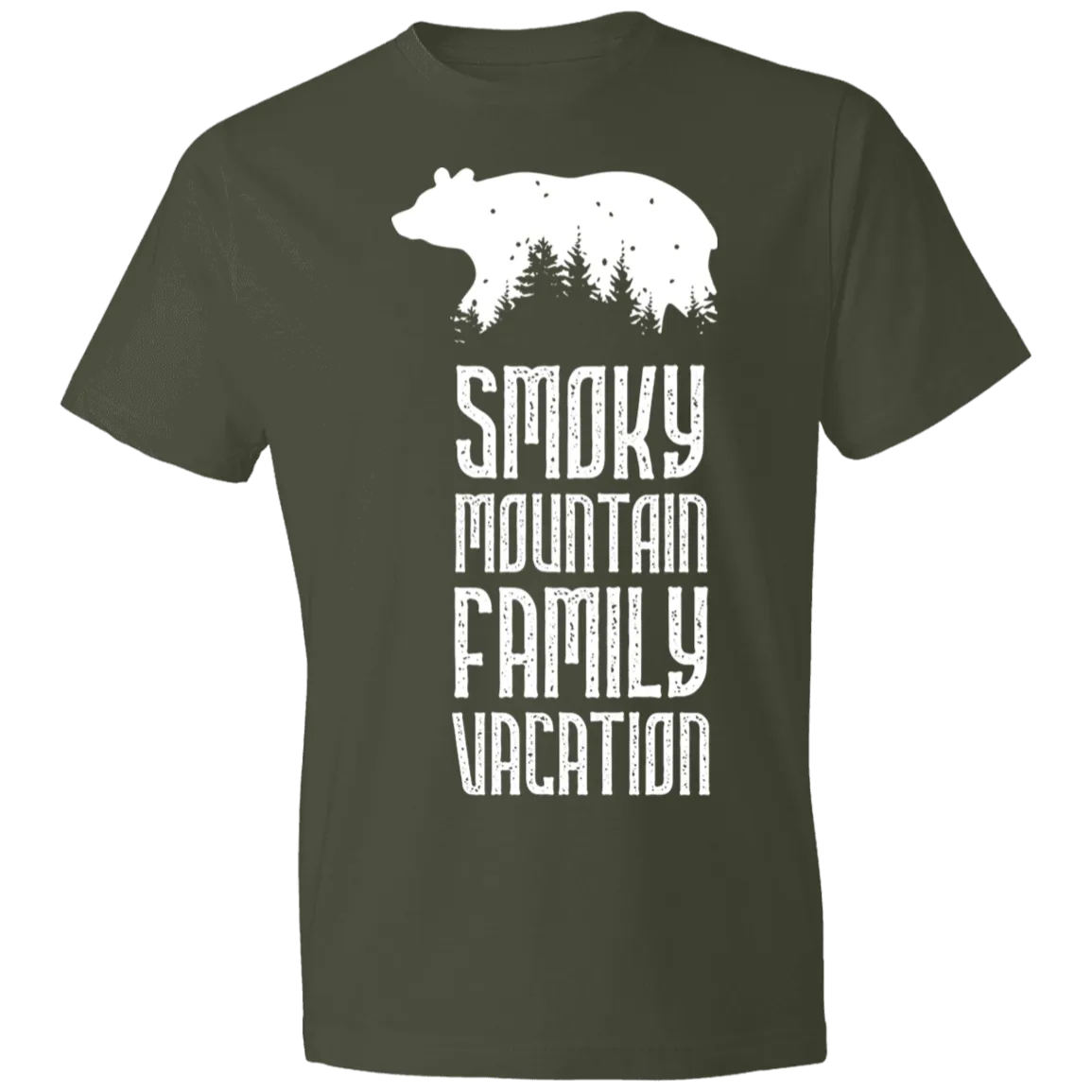 Smoky Mountain Family Vacation Bear (White) - Men's Tee