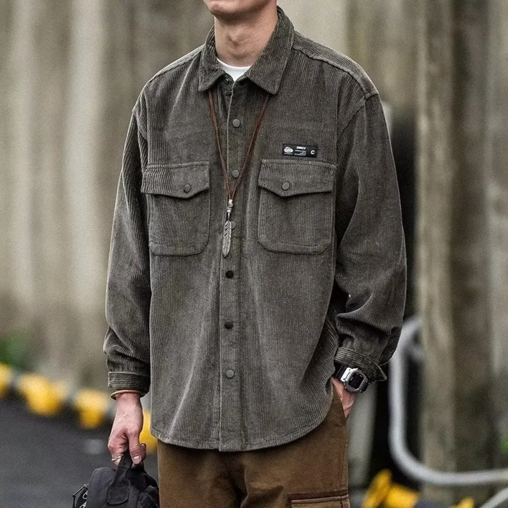 Solid Corduroy Shirt