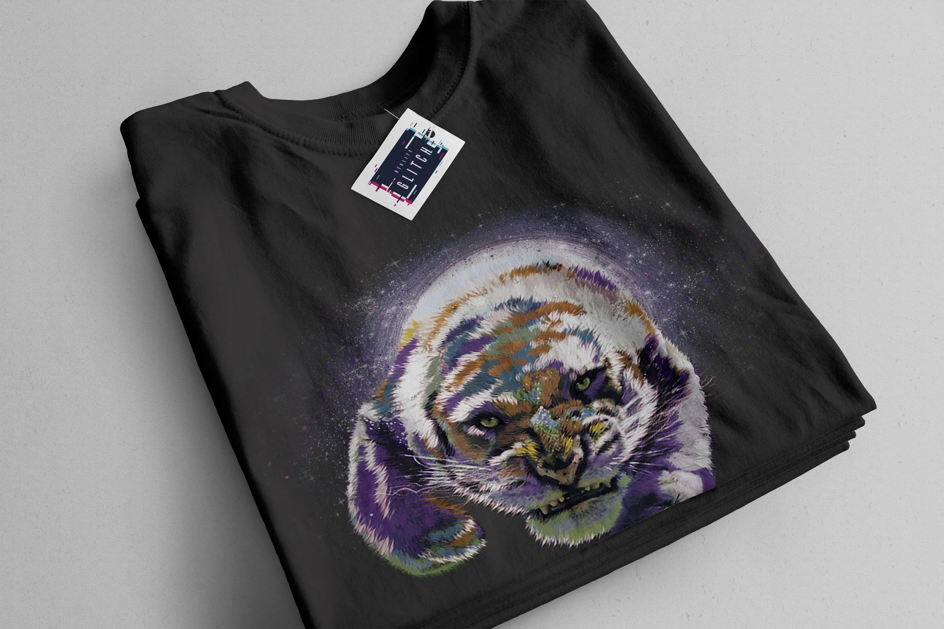 Space Tiger Mens T-Shirt