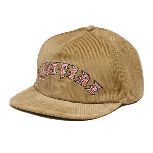 Spitfire Old E Arch Snapback Cap Khaki