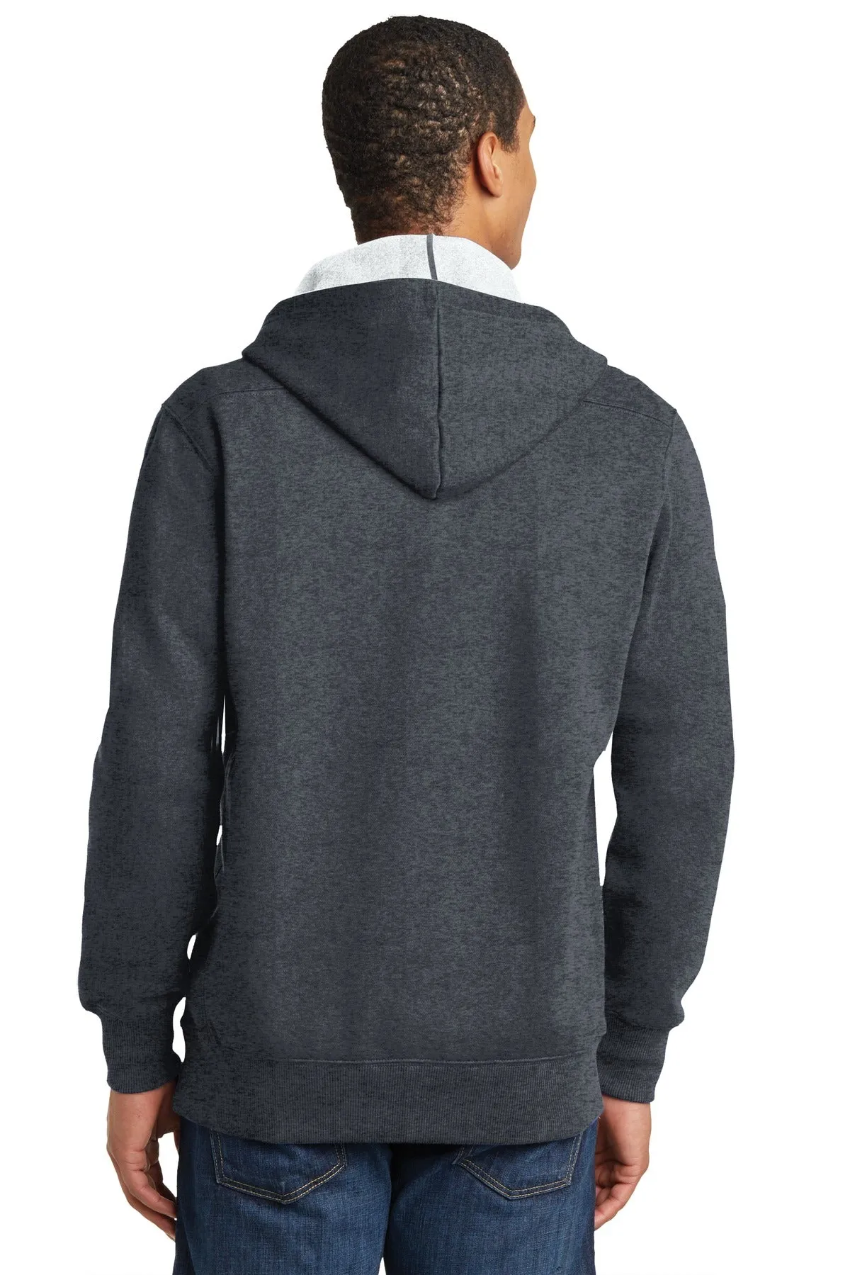Sport-Tek Lace Up Pullover Hooded Sweatshirt. ST271 Graphite Heather