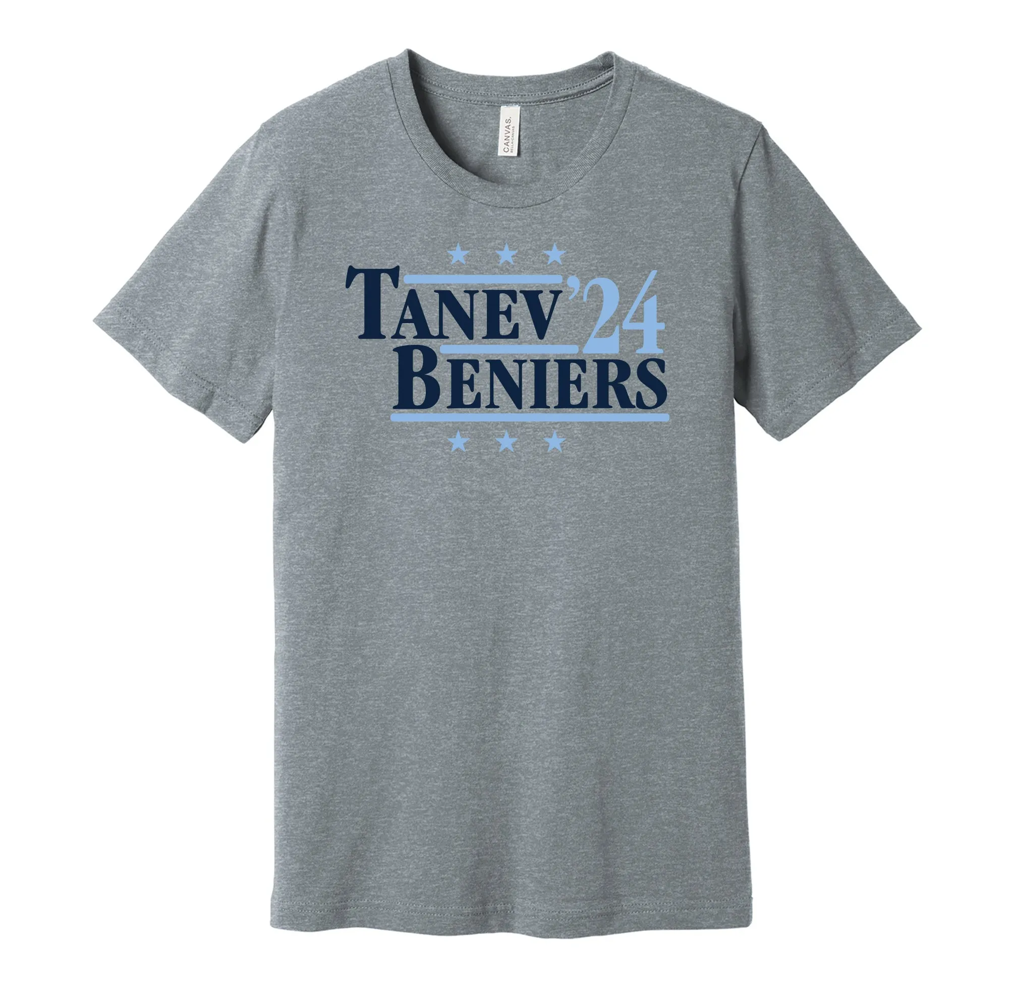Tanev & Beniers '24 - Seattle Hockey Political Campaign Parody T-Shirt - Hyper Than Hype Shirts