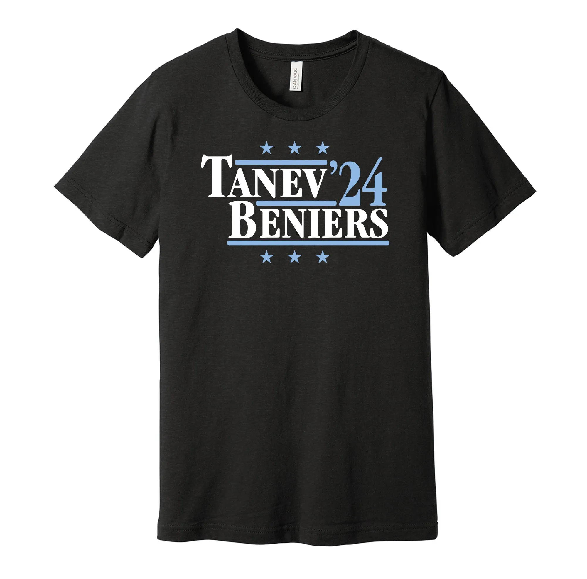 Tanev & Beniers '24 - Seattle Hockey Political Campaign Parody T-Shirt - Hyper Than Hype Shirts