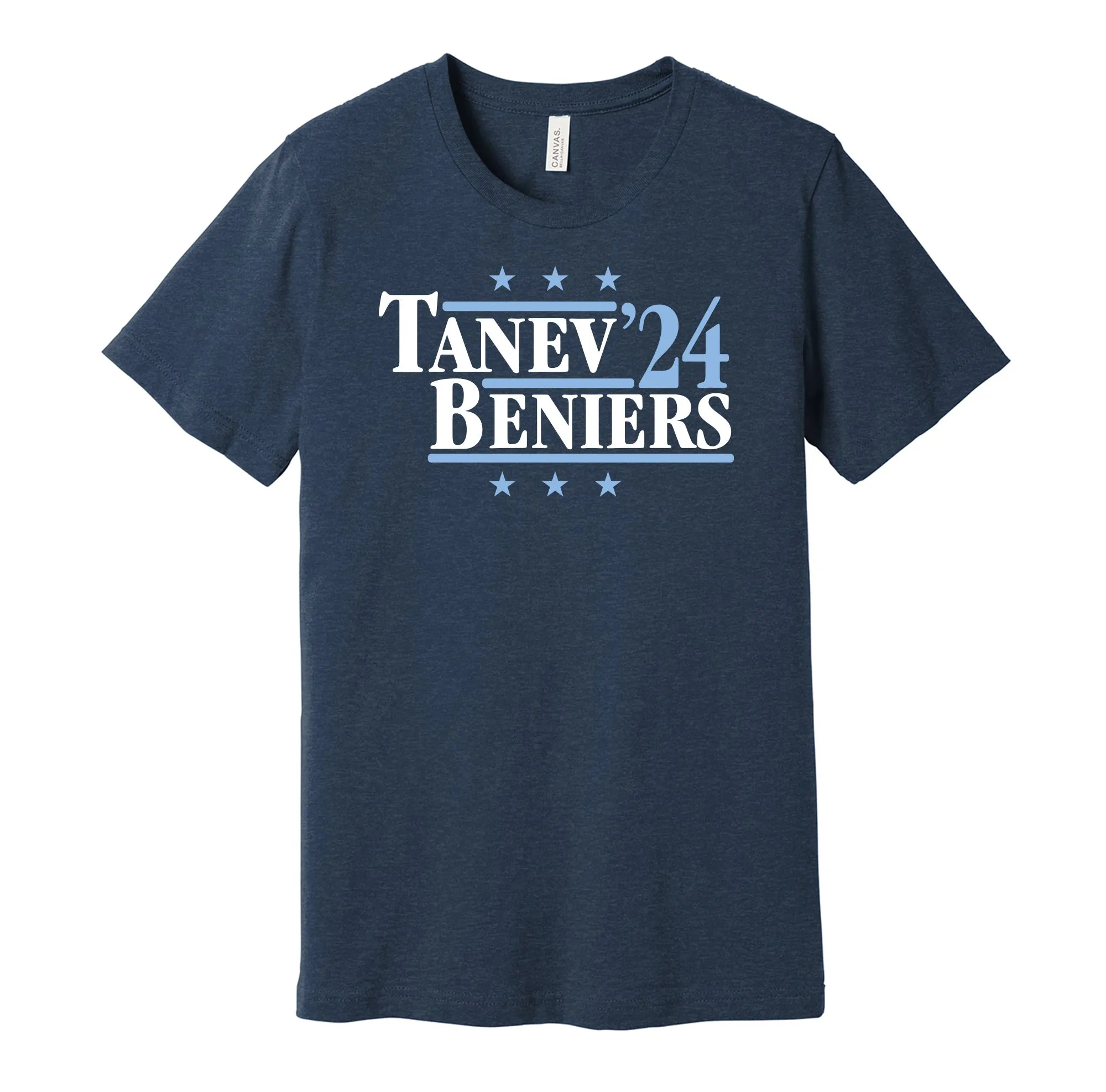 Tanev & Beniers '24 - Seattle Hockey Political Campaign Parody T-Shirt - Hyper Than Hype Shirts