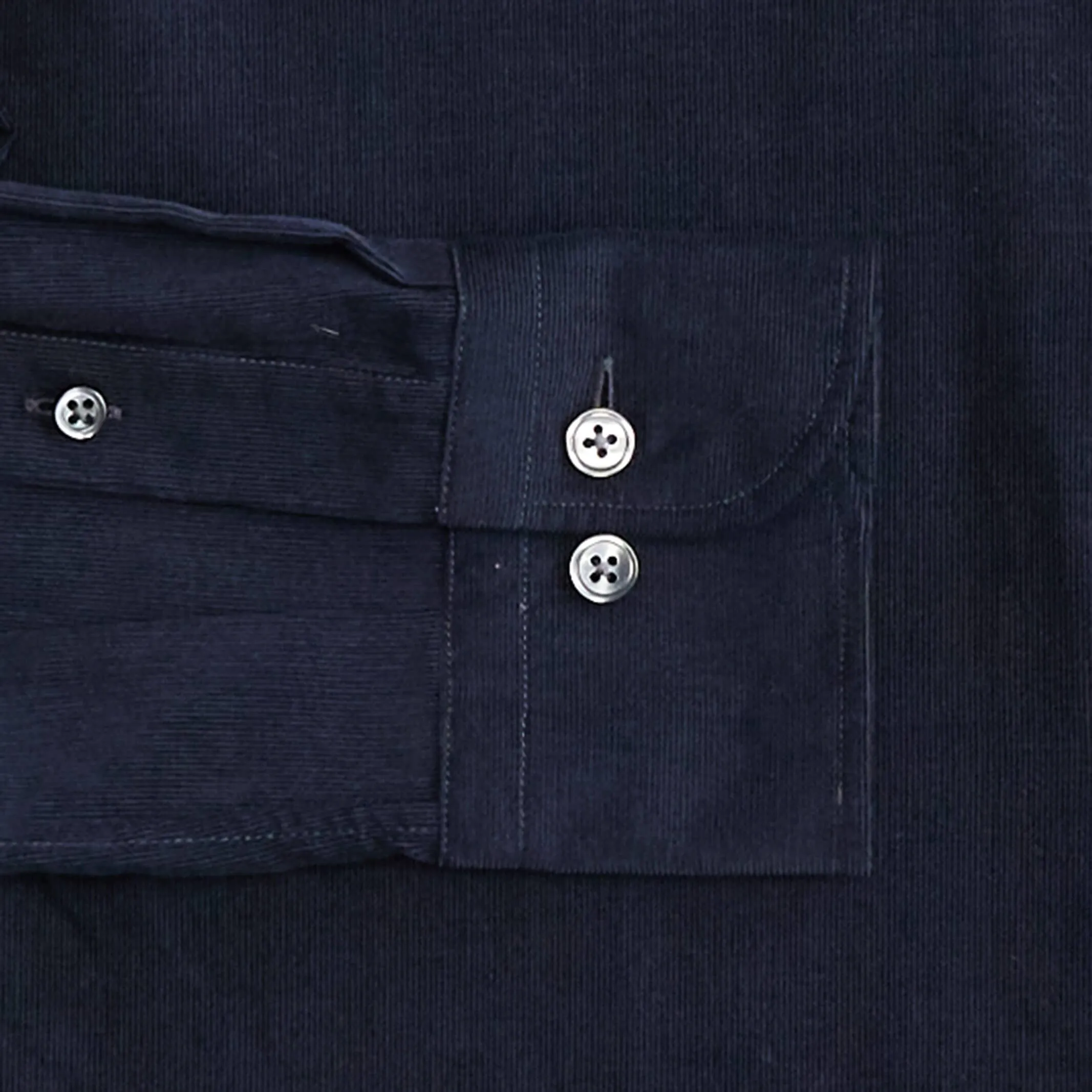 The Dark Navy Crockett Corduroy Custom Shirt