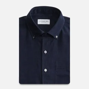 The Dark Navy Crockett Corduroy Custom Shirt