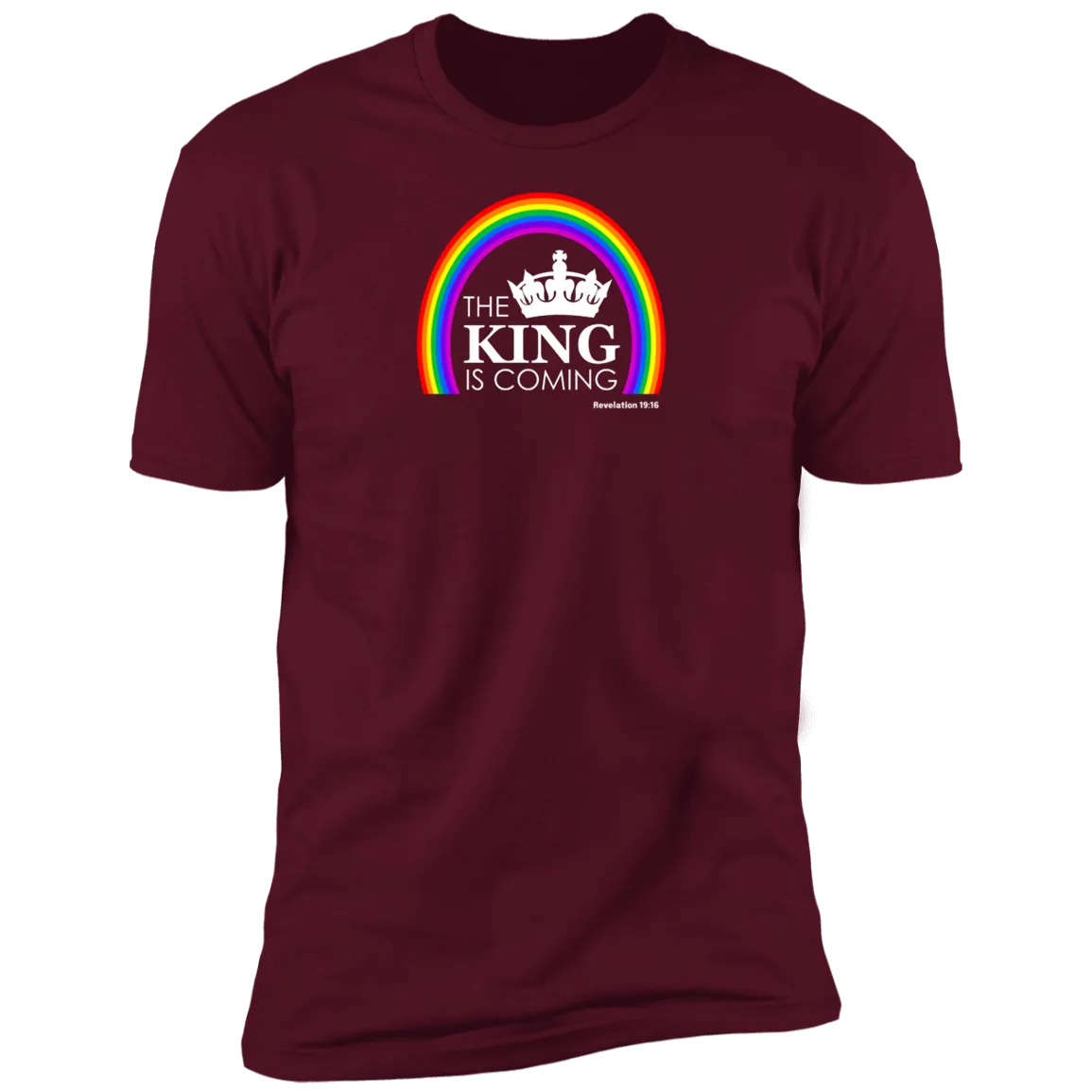 The King is Coming Men’s Premium Short Sleeve Tee Shirt