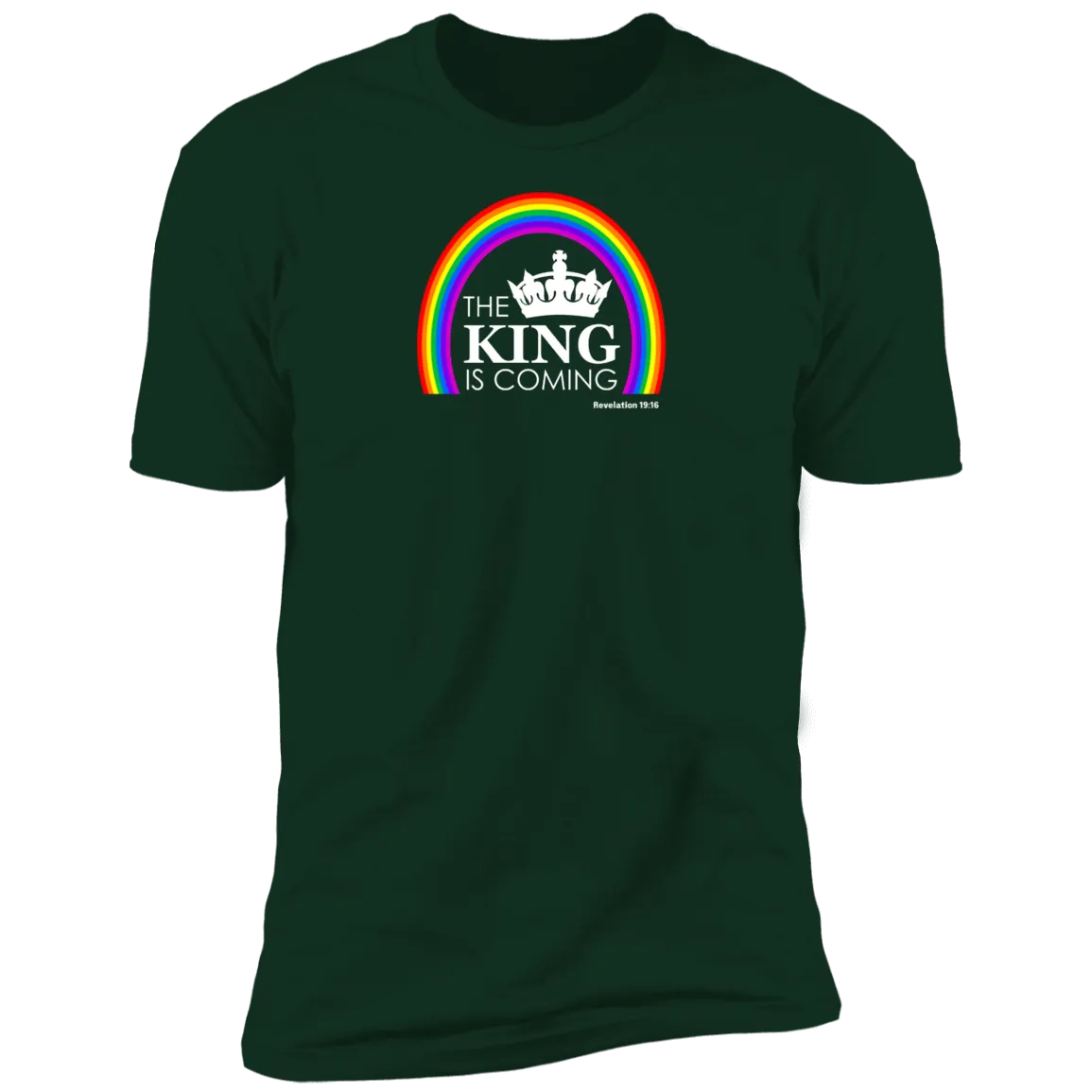 The King is Coming Men’s Premium Short Sleeve Tee Shirt