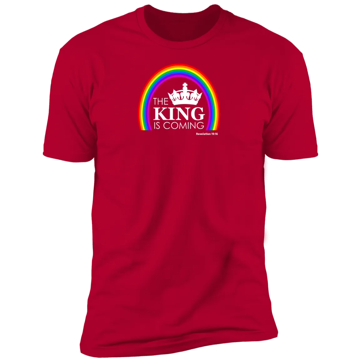 The King is Coming Men’s Premium Short Sleeve Tee Shirt
