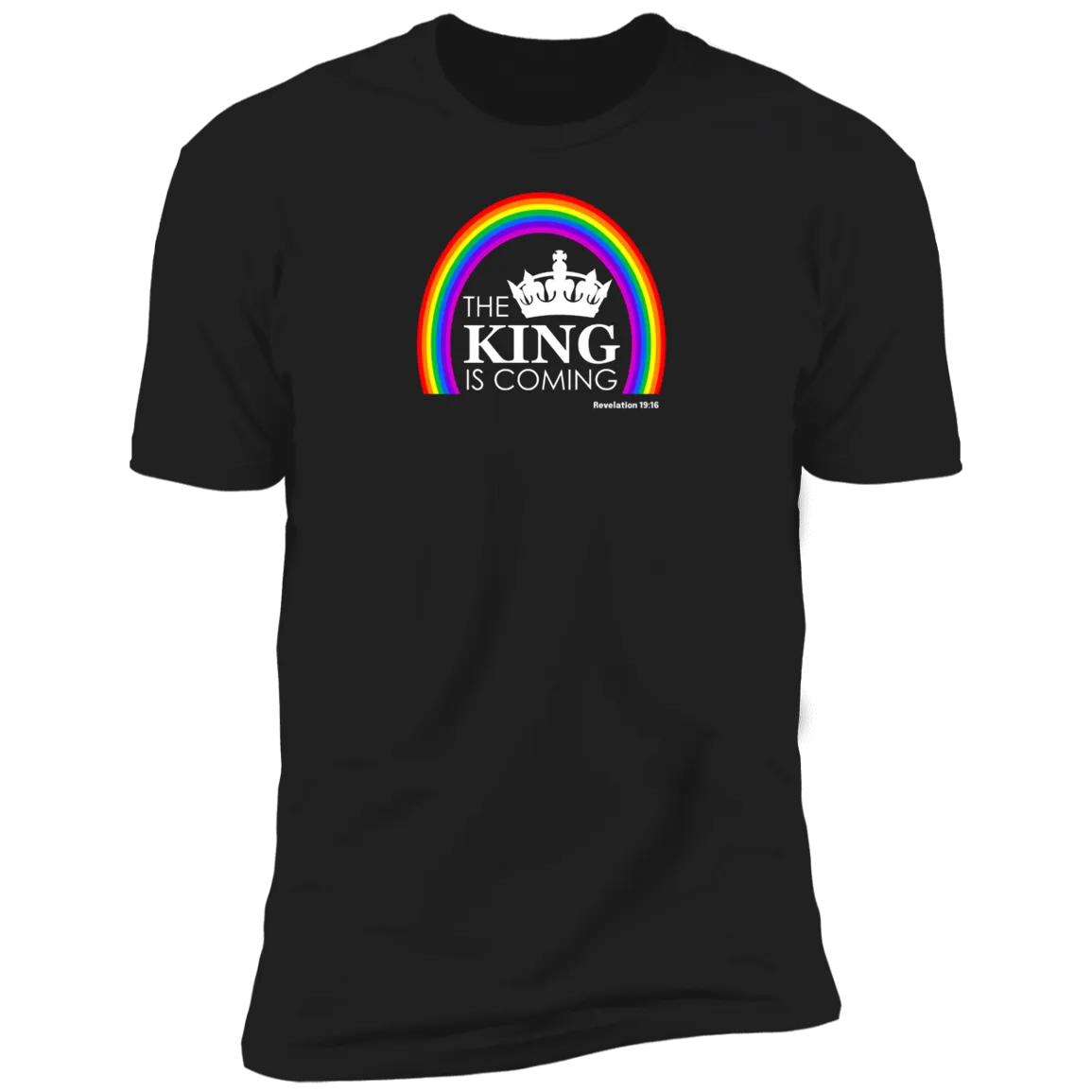 The King is Coming Men’s Premium Short Sleeve Tee Shirt