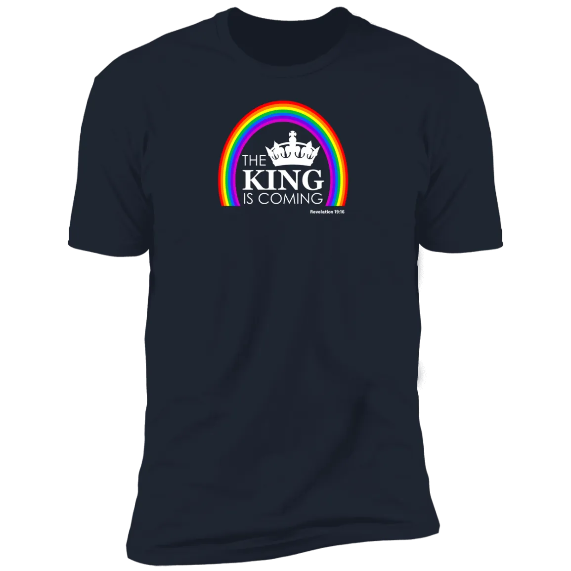 The King is Coming Men’s Premium Short Sleeve Tee Shirt