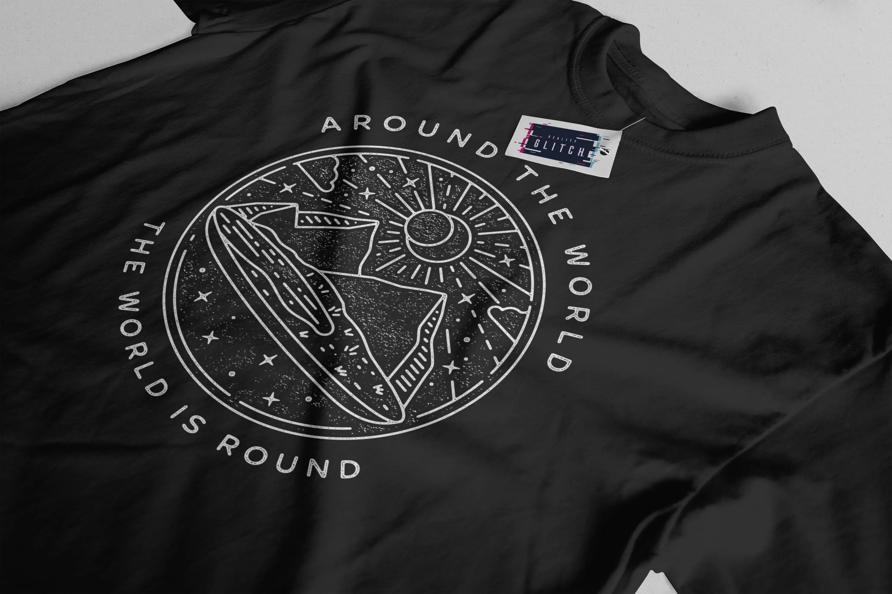 The World is Round Glober Mens T-Shirt