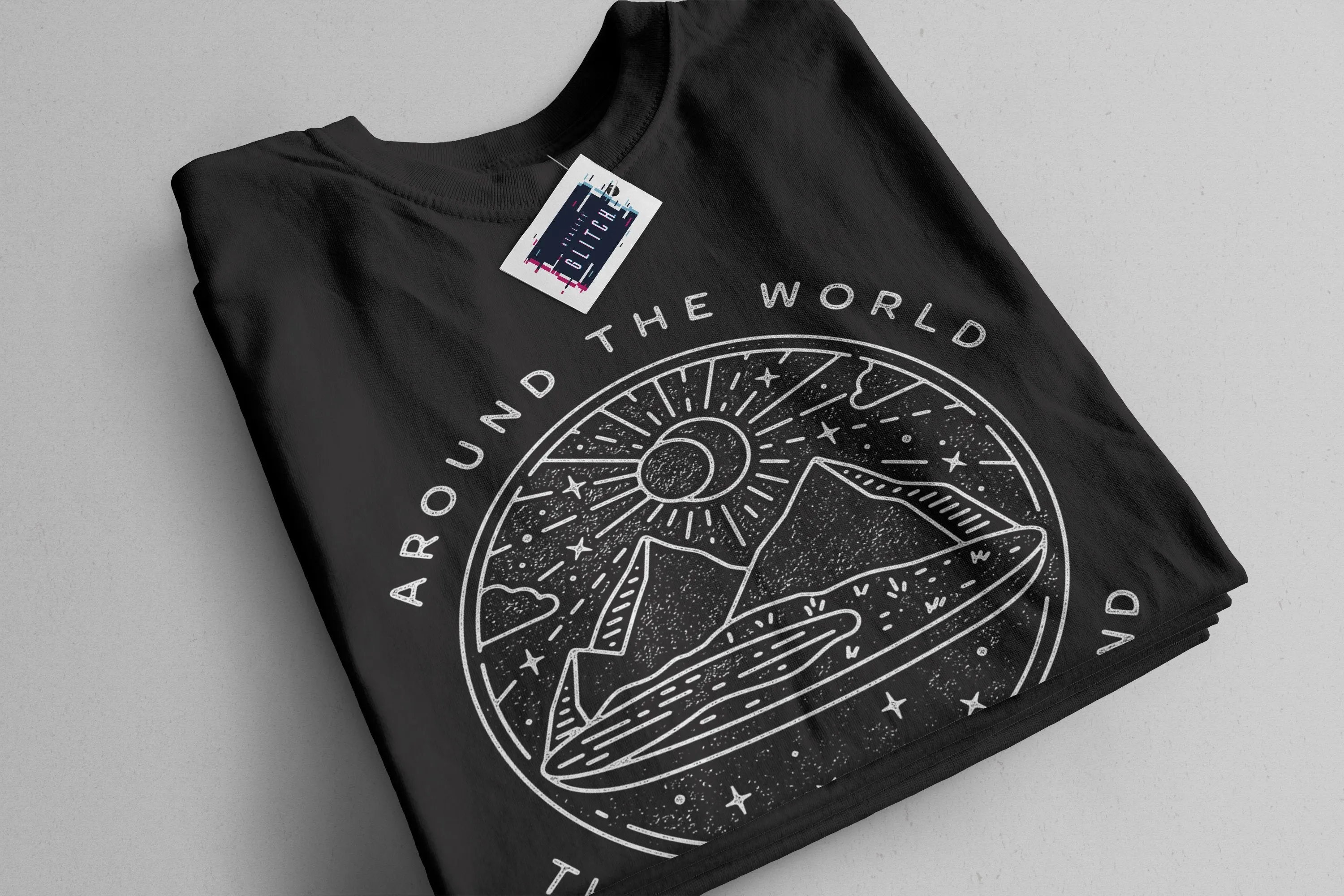 The World is Round Glober Mens T-Shirt