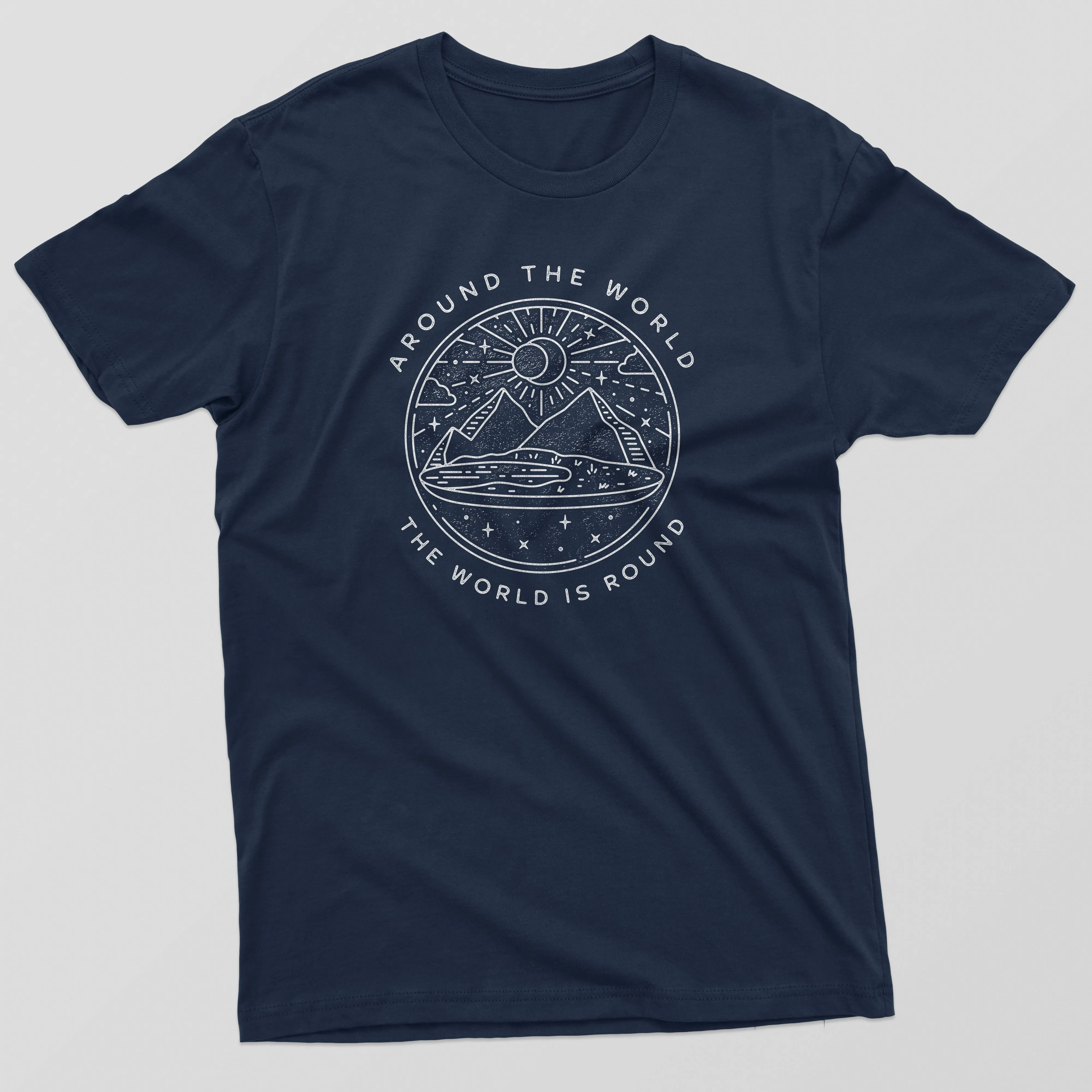 The World is Round Glober Mens T-Shirt