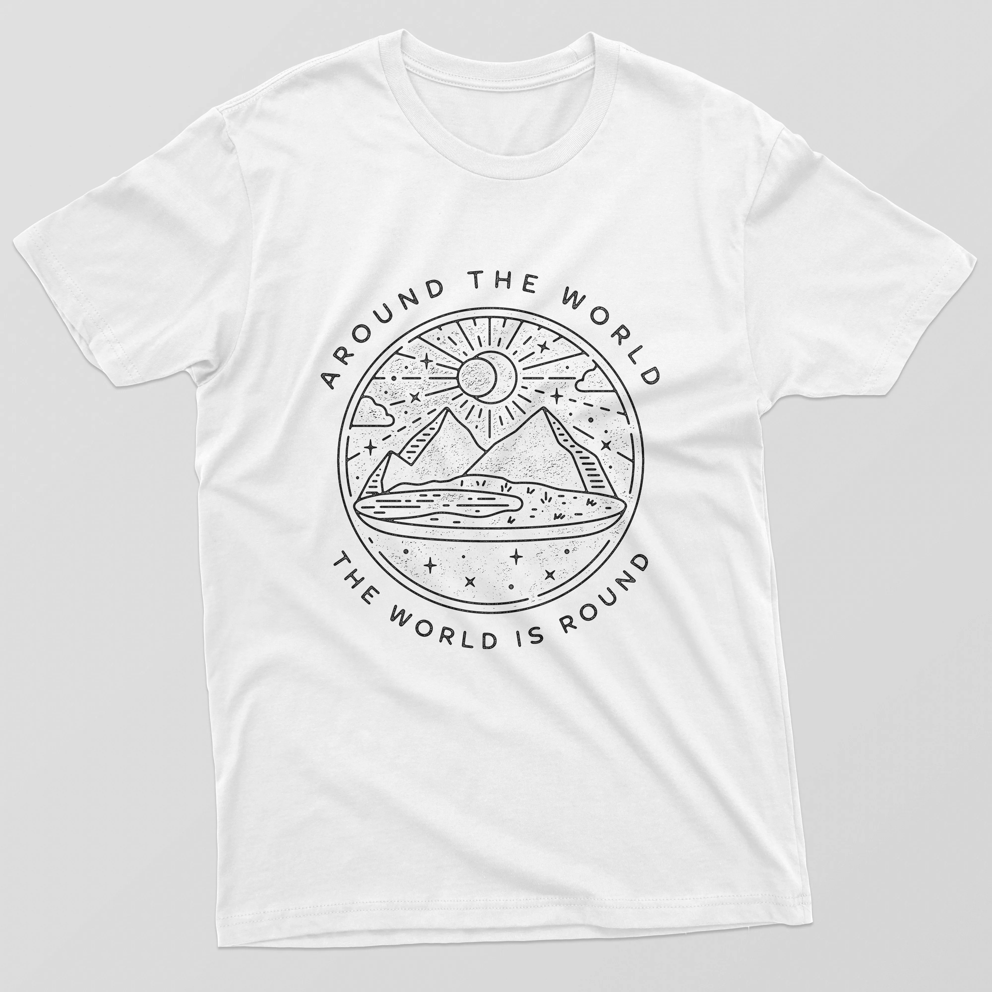 The World is Round Glober Mens T-Shirt