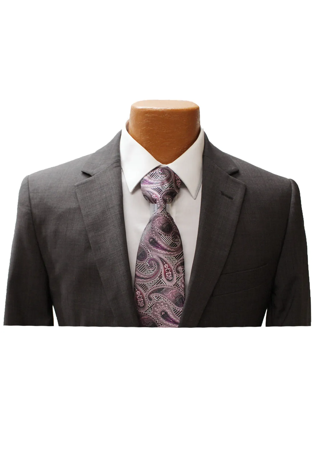Top Lapel Brown Modern Fit Suit