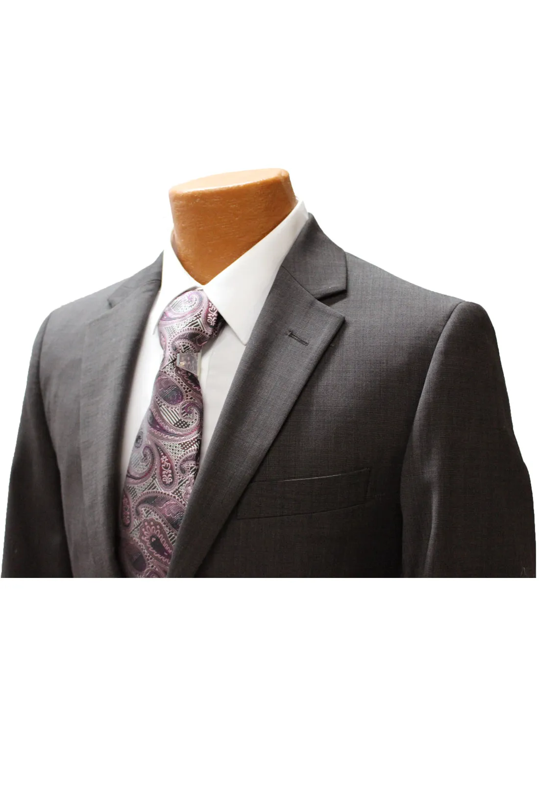 Top Lapel Brown Modern Fit Suit