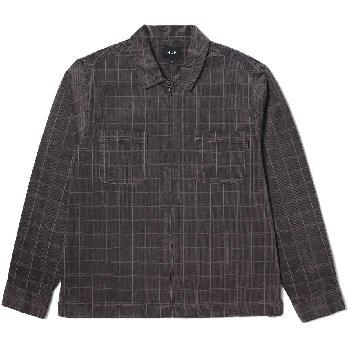 Trenton Zip Shacket (Raisin)