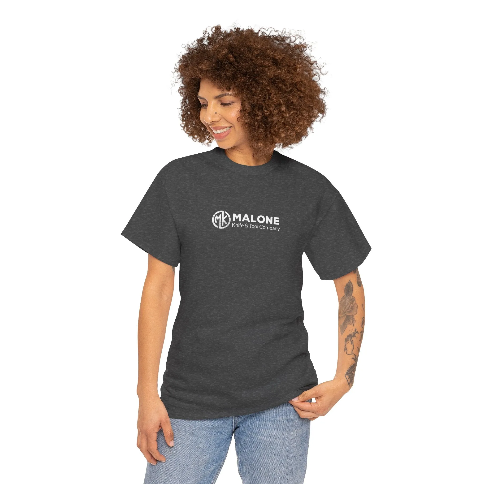 Unisex Heavy Cotton Tee - MK Distressed Logo