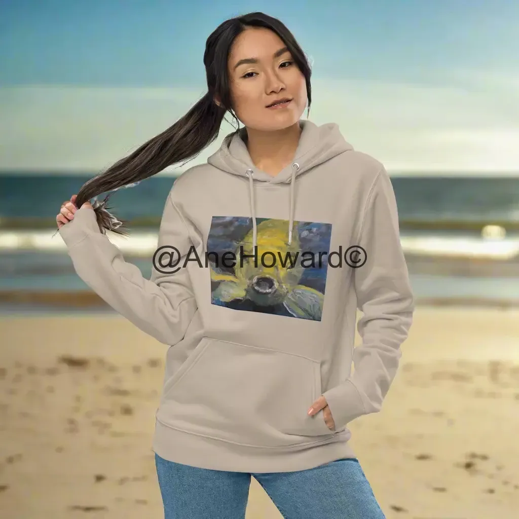 Unisex Organic Cotton Hoodie Charles the Koi