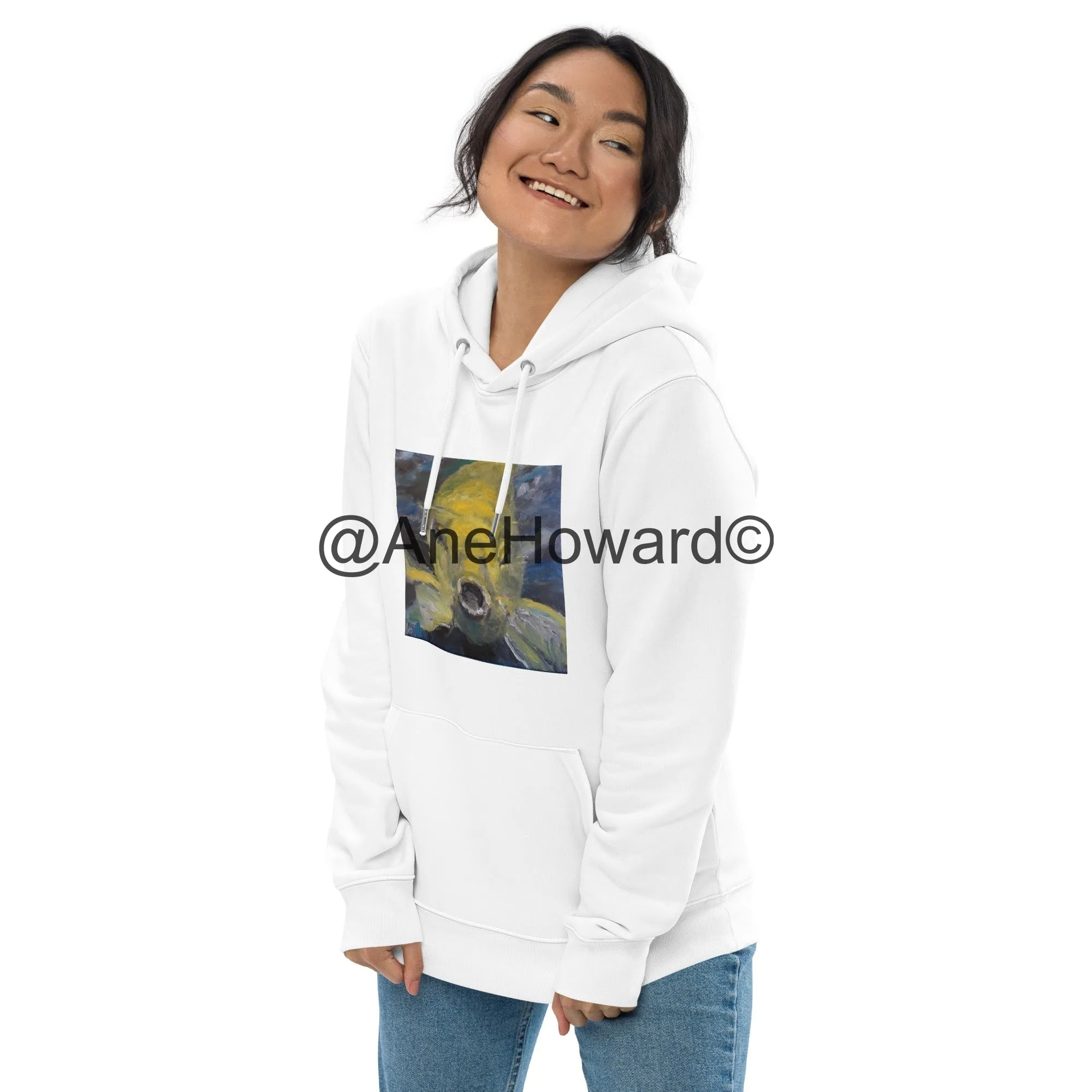 Unisex Organic Cotton Hoodie Charles the Koi